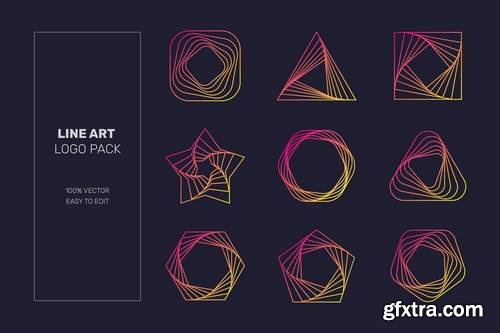 Geometric Line Logo Pack