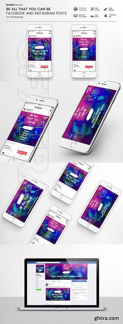 CreativeMarket - Be All That You Can Be Social Media 2049605