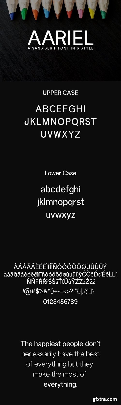 CM - Aariel Sans Serif Typeface 1435026