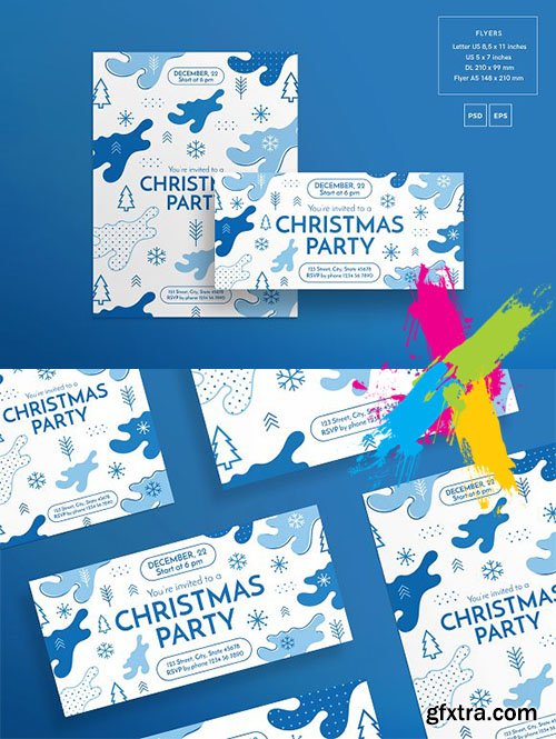 CreativeMarket - Flyers Christmas Party 2048837