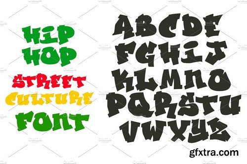 CM - Hip Hop Graffiti font alphabet 1974936