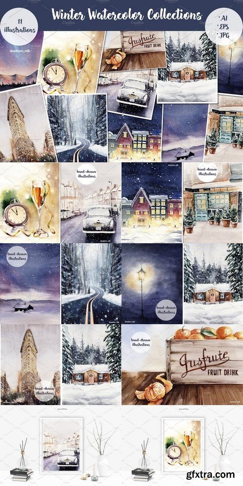 CM - Winter Watercolor Collections 1837737