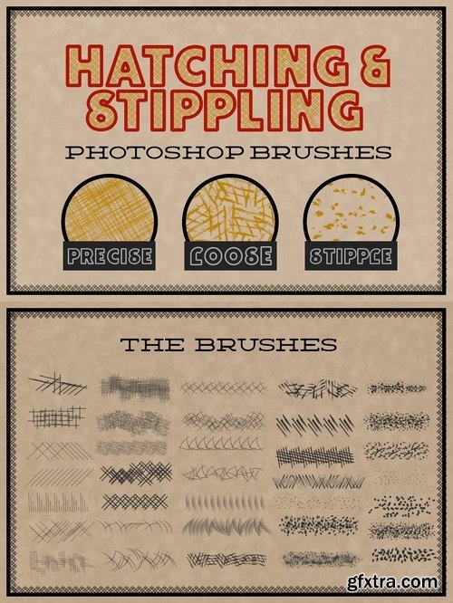 CM - Hatching and Stippling Brushes 1433635
