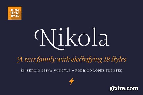Nikola Family - 18 Fonts