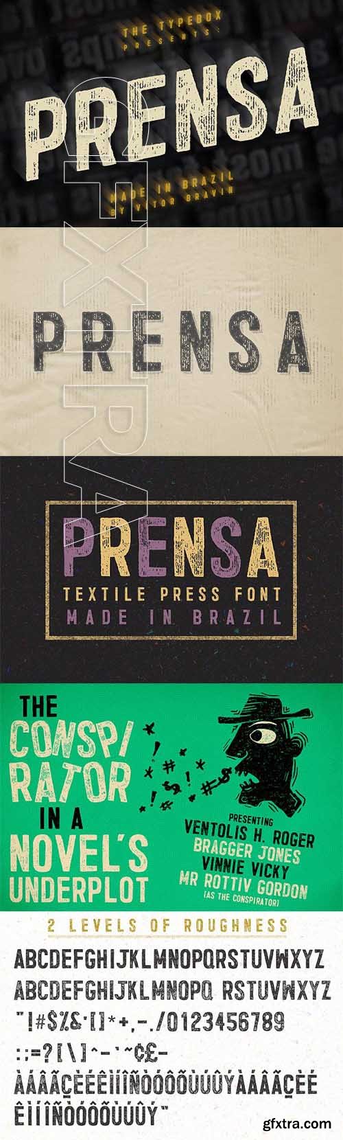 CreativeMarket - Prensa Typeface 2050489