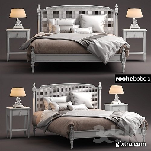 Bed roche bobois lit josephine 3d Model