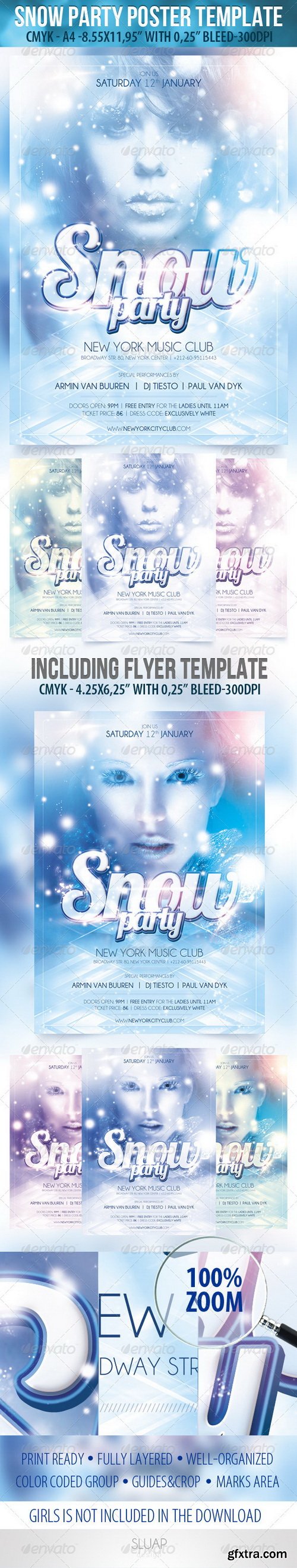 GraphicRiver - Snow Party-Poster Template & Snow Party-Flyer Temp 3595705