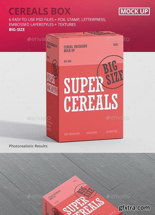 GraphicRiver - Cereals Box Mockup - Big Size 21003165