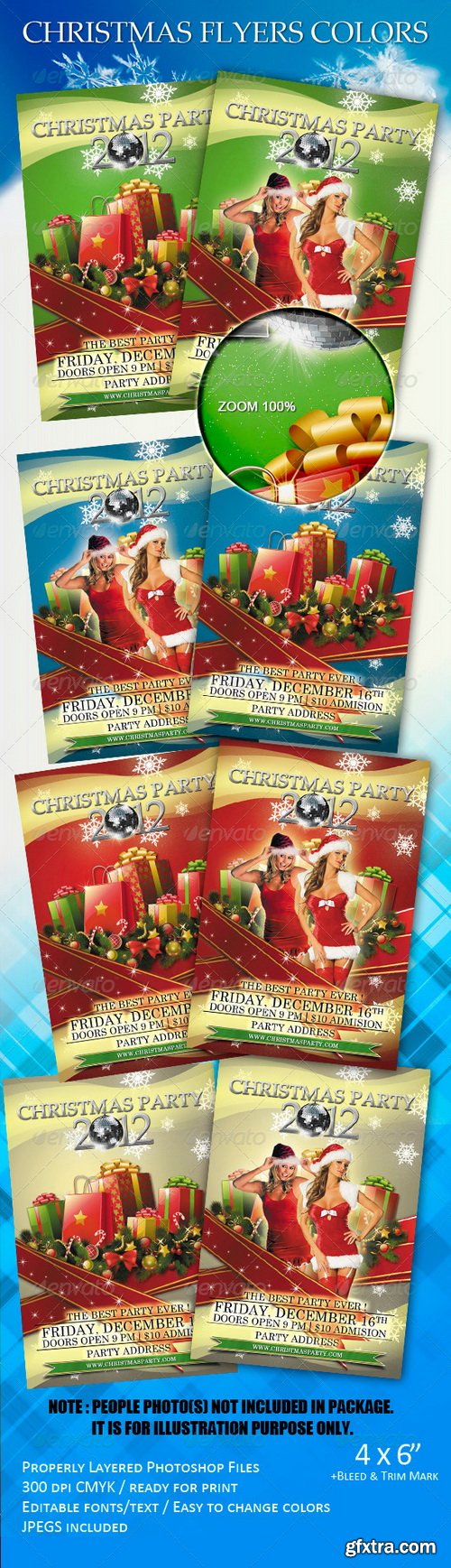 GraphicRiver - Christmas Flyers Colors 1095166