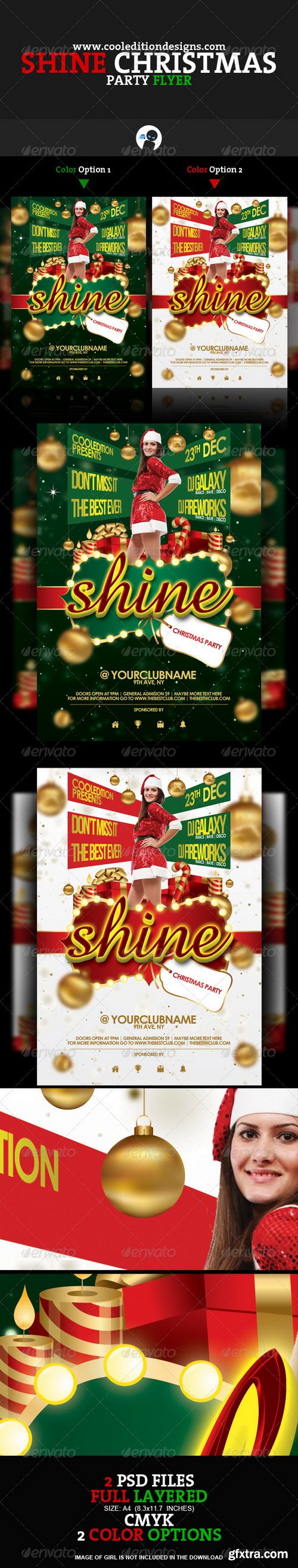 GraphicRiver - Shine Christmas Party Flyer 926892