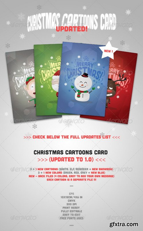 GraphicRiver - Christmas Cartoons Card 3516358