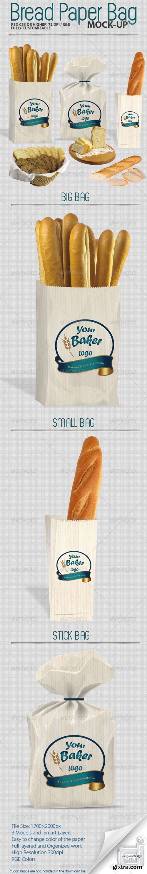 GraphicRiver - Bread Paper Bag Mock-up 501897