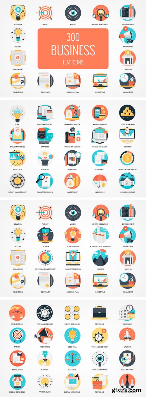 CM - 300 Flat Business Icons 2011058