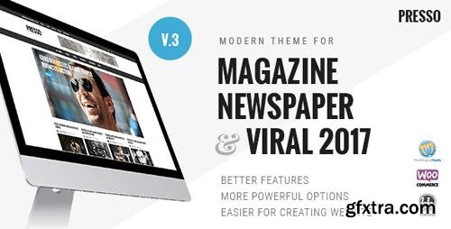ThemeForest - PRESSO v3.3.0 - Modern Magazine / Newspaper / Viral Theme - 6335504