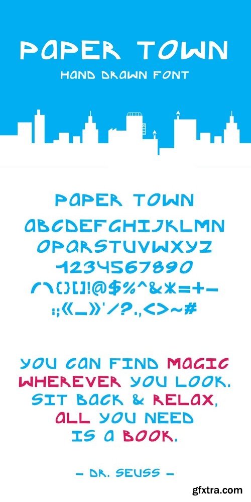 CM - Paper town font 1404550