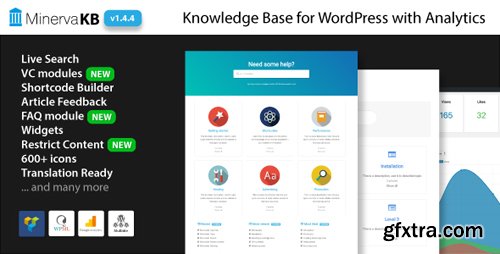 CodeCanyon - MinervaKB v1.4.4 - Knowledge Base for WordPress with Analytics - 19185769