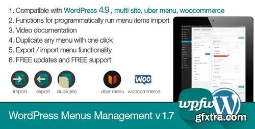 CodeCanyon - WordPress Menus Management v1.7 - 7814552