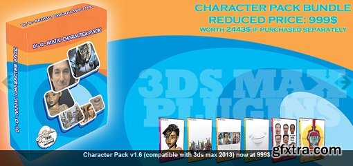 Di-O-Matic Character Pack VIP v.1.6 for 3ds Max