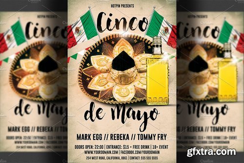 CM - Cinco De Mayo Party Flyer Template 1405537