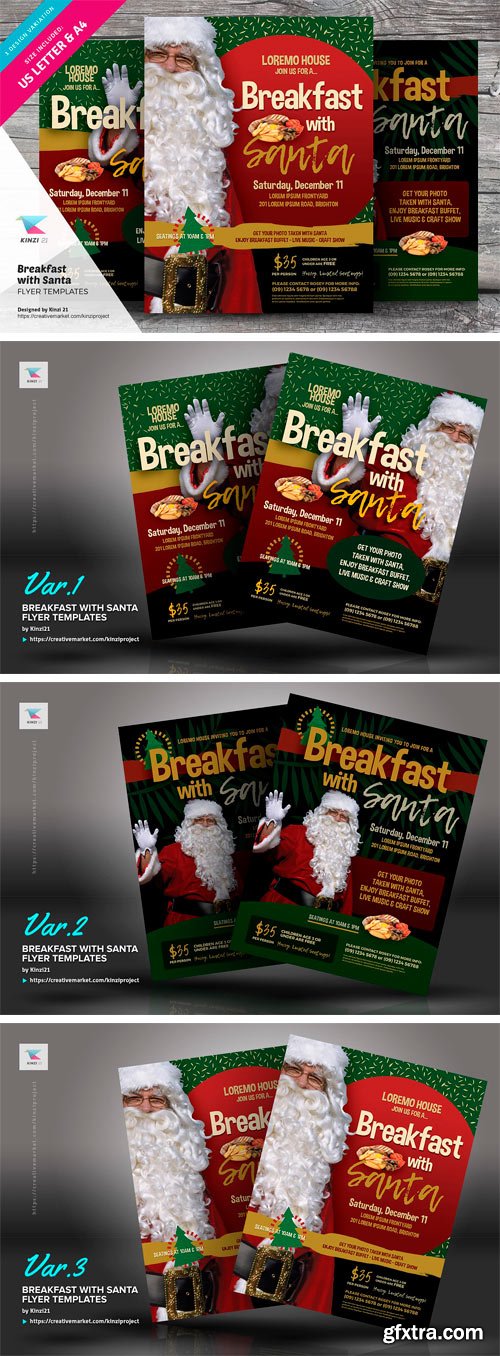CM - Breakfast With Santa Flyer Templates 2038446