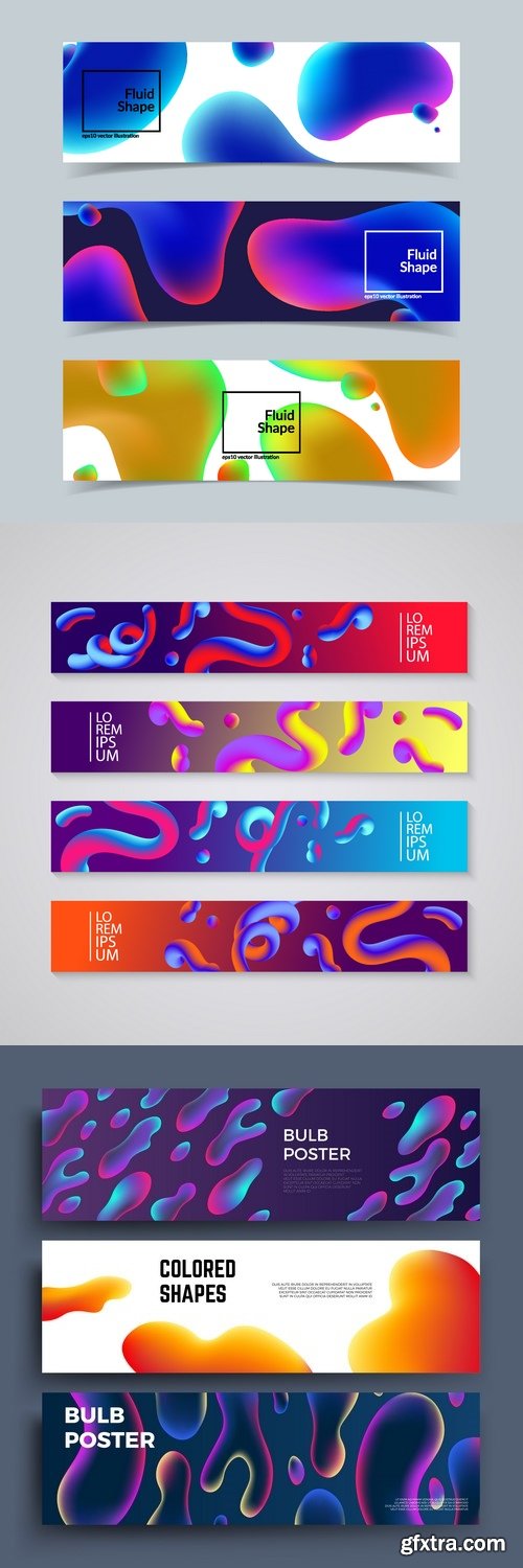Vectors - Creative 3D Abstract Banners
