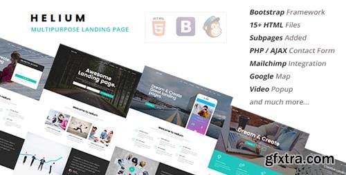 ThemeForest - Helium v2.0 - 10 in 1 Landing Pages Package - 15694845