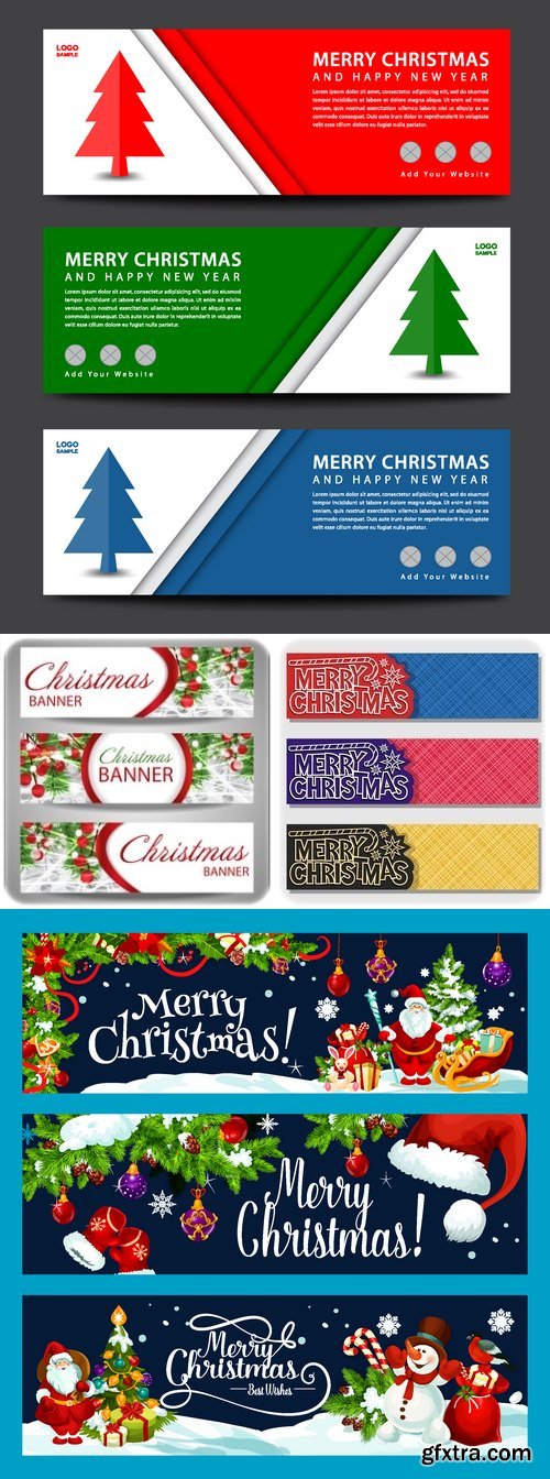 Vectors - Creative Christmas Banners