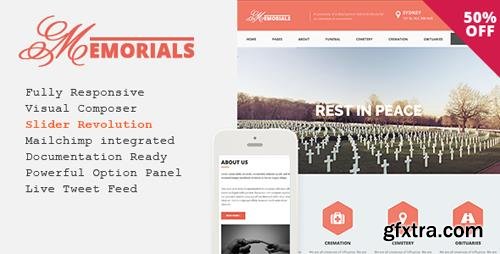ThemeForest - Memorials v2.3.0 - Responsive Funeral WordPress Theme - 12953774