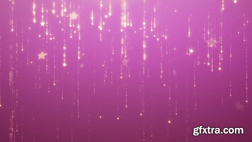 Falling sparkle rain glamor background for led screens. golden stars fall and disappear animation with particles