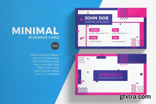 Minimal business card template