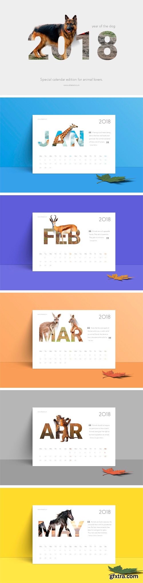 CM - 2018 Calendar | Animals 2009222