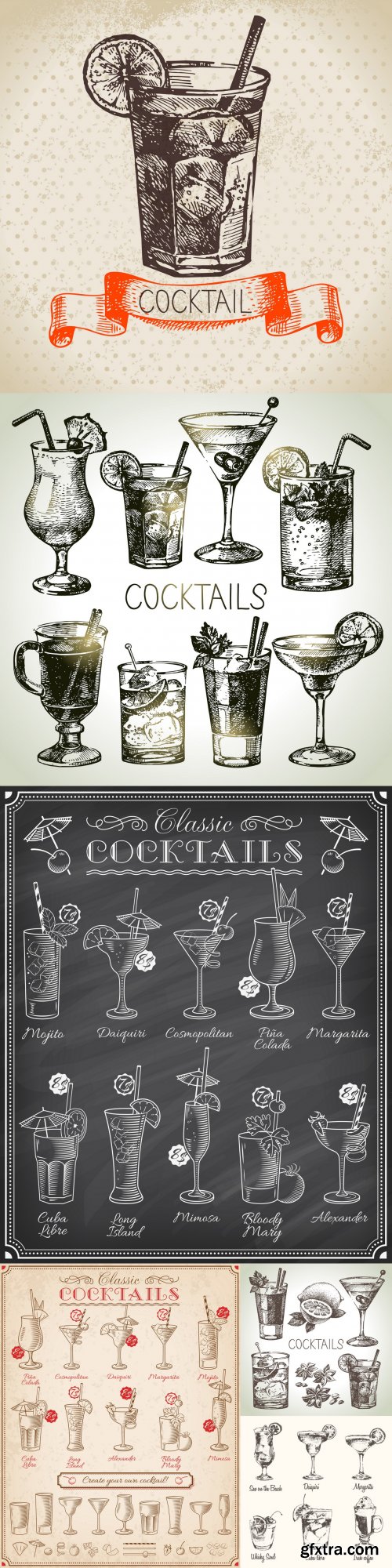 Cocktails Illustrations