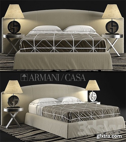 Bed Armani casa DANDY, CHERIE 3d Model