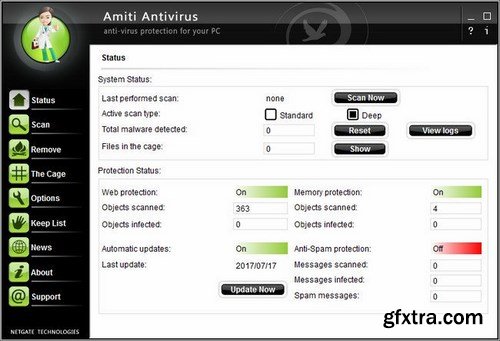 NETGATE Amiti Antivirus 2017 24.0.650 Multilingual