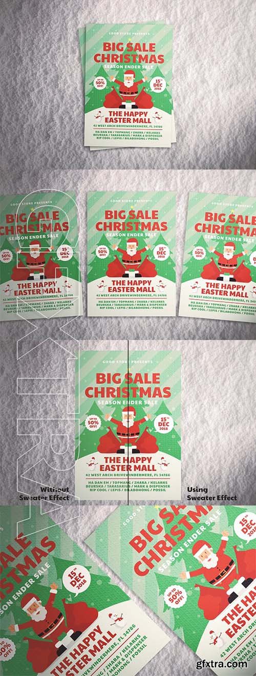 CreativeMarket - Christmas Sale Flyer 2076852