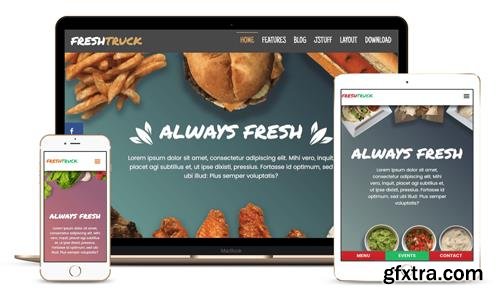 JoomlaXTC - Fresh Truck v1.1.0 - Delivers a Fun, Creative, And Playful Design For Joomla