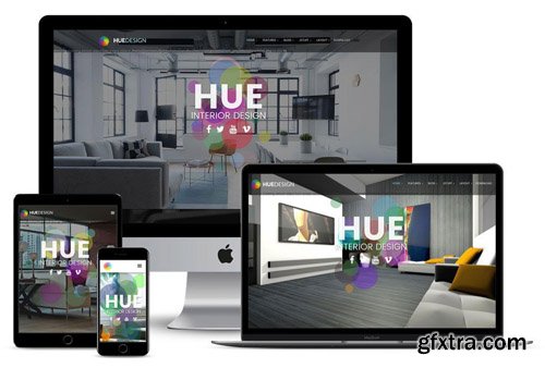JoomlaXTC - Hue v1.1.0 - Colorful And Creative Interior Design Template For Joomla
