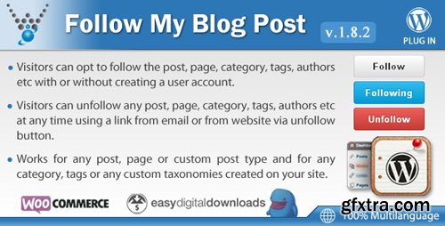 CodeCanyon - Follow My Blog Post v1.8.2 - WordPress Plugin - 6107586