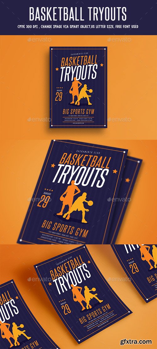 GR - Basketball Tryouts Flyer 20384382