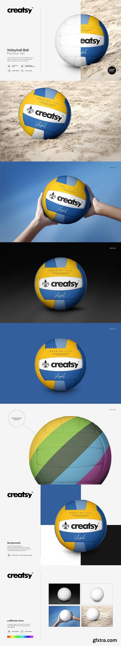 CM - Volleyball Ball Mockup Set 1467607