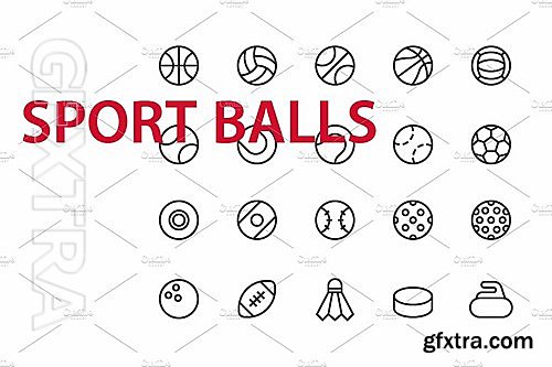CM - 20 Sport Balls UI icons 2088815