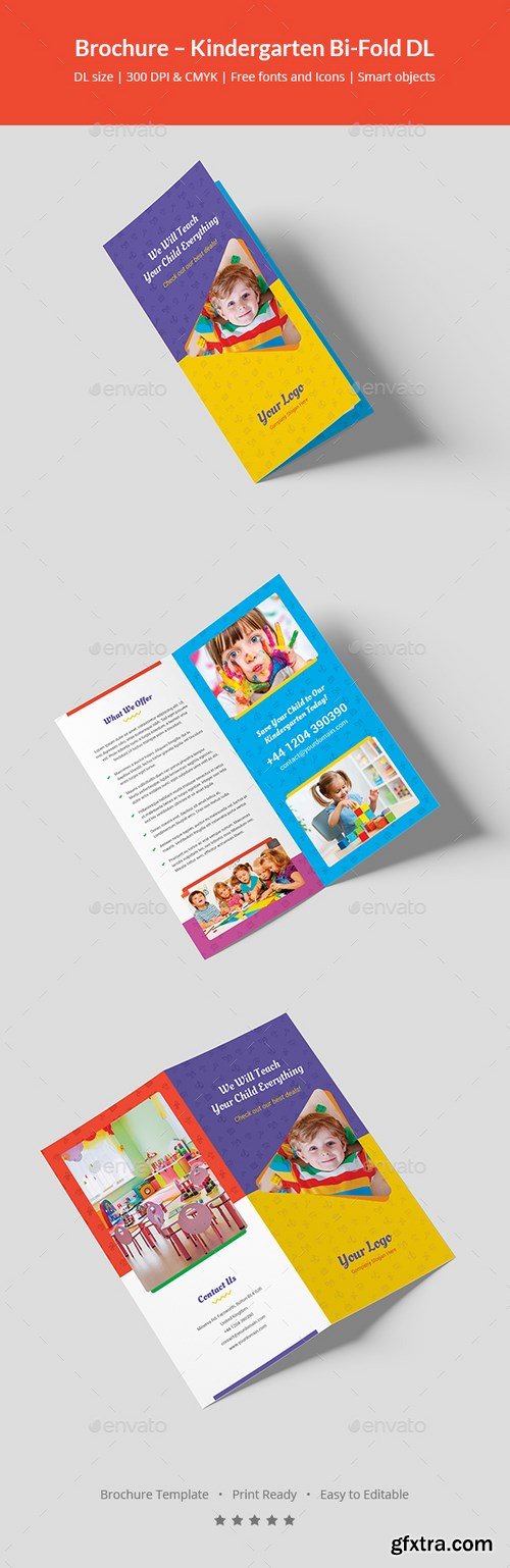 GraphicRiver - Brochure – Kindergarten Bi-Fold DL 21027735
