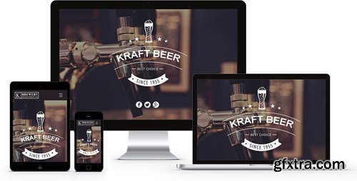 JoomlaXTC - Kraft v1.7.3 - Responsive Craft Beer Template for Joomla