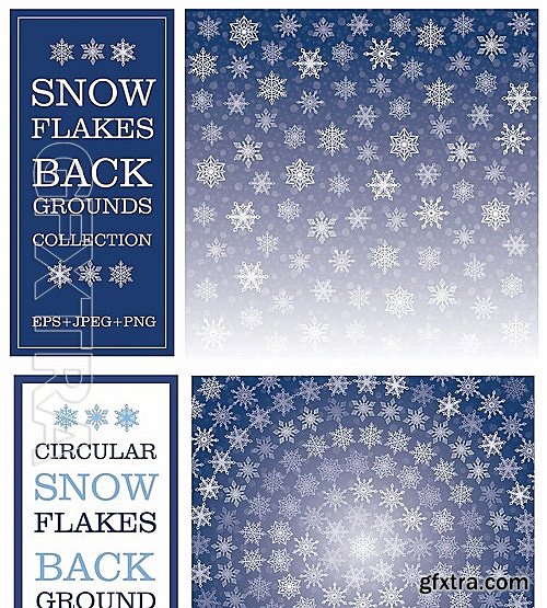 CM - Snowflakes Backgrounds Collection 2090274