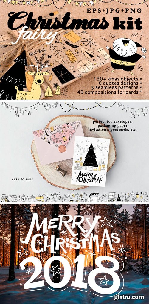 CM - Fairy Christmas Kit, EPS+PNG 2039972
