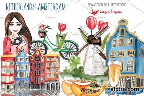 CM - Amsterdam / Netherlands travel set 2058616