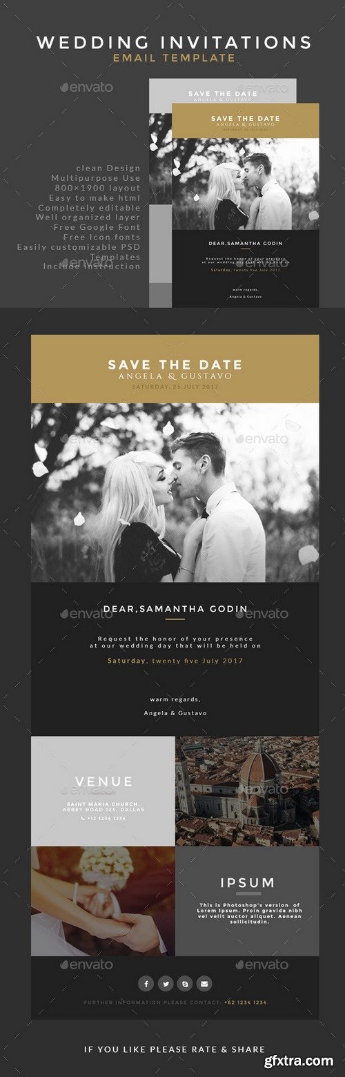 Graphicriver - Wedding Invitation Email Template 9817950