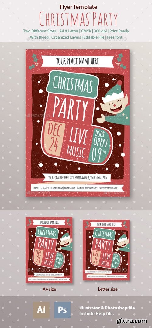 Graphicriver - Christmas Party Flyer Template 13757165
