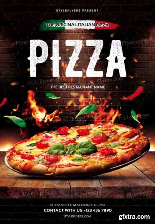 Pizza Flyer V02 PSD Template