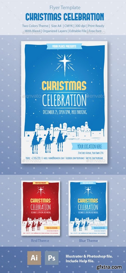 Graphicriver - Christmas Celebration Flyer Template 13858479
